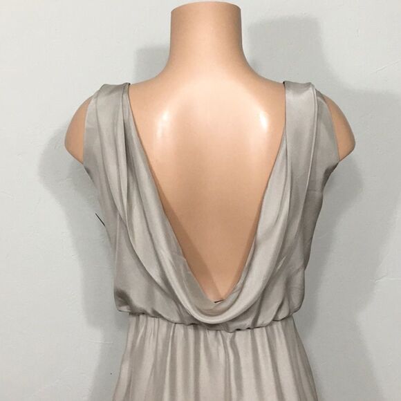 Natalie Deayala drape back silk column dress. NWT - Picture 9 of 12